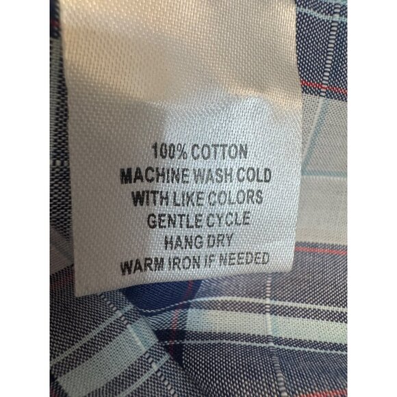 2/$30 NWT Untuckit Size 6 Women’s Sorbo Blue & White Plaid Long-Sleeved - Picture 14 of 15